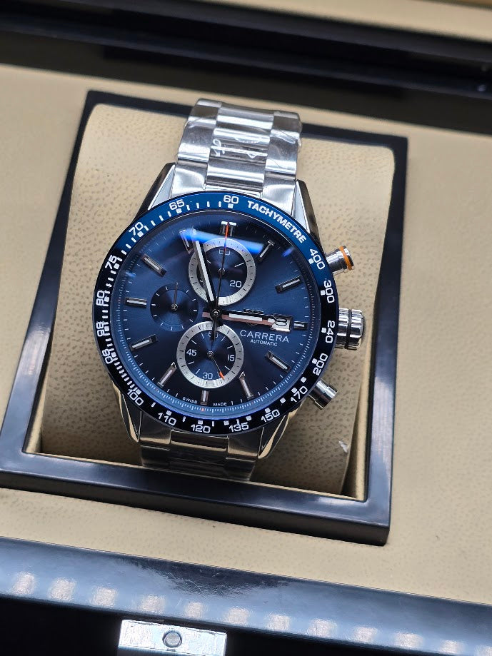 TAG Heuer Carrera Calibre 16 Chronograph Blue Dial