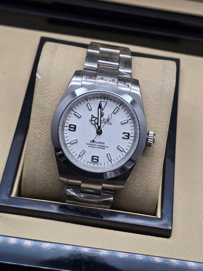 Rolex Explorer I "Polar" White Dial 36 mm Oystersteel