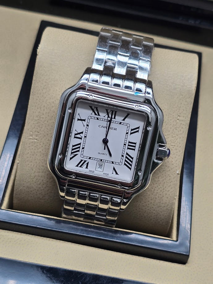 Cartier Panthère de Cartier Medium Steel Quartz White Dial