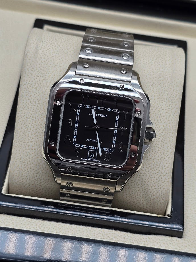 Cartier Santos de Cartier Large Black Dial Automatic 39.8 mm