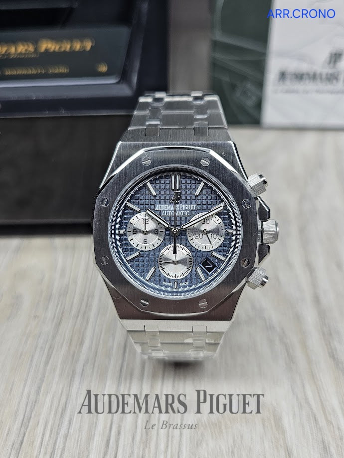 Audemars Piguet Royal Oak Chronograph Blue Tapisserie 41 mm