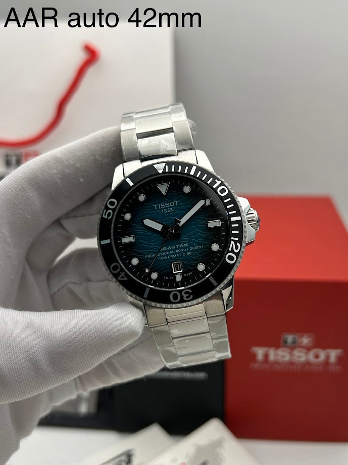 Tissot Seastar 2000 Professional Powermatic 80 Turquoise Dial 46 mm