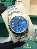 Rolex Milgauss Z-Blue Dial Green Sapphire Crystal Oystersteel 40 mm